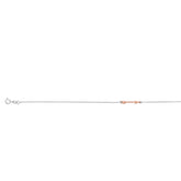 Silver Two-Tone Arrow Anklet